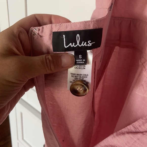 Lulus pink wide leg romper - Picture 6 of 6